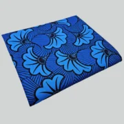 Blue Dutch Wax Hollandaise Fabric | 100% Cotton African Textile - Image 3