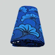 Blue Dutch Wax Hollandaise Fabric | 100% Cotton African Textile - Image 5