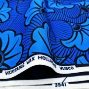 Blue Dutch Wax Hollandaise Fabric | 100% Cotton African Textile - Image 4