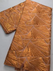 African Brocade Lace Fabrics High Quality 2025 Nigerian Jacquard Lace Fabric Sewing For Evening Prom Women Dresses 3466 - Image 7