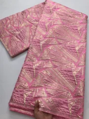African Brocade Lace Fabrics High Quality 2025 Nigerian Jacquard Lace Fabric Sewing For Evening Prom Women Dresses 3466
