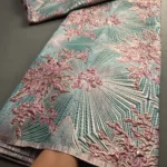 Hot Sale African Brocade Lace Fabrics High Quality 2025 Nigerian Jacquard Lace Fabric Sewing For Evening Prom Women Dresses 3466