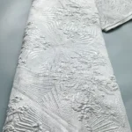 Hot Sale African Brocade Lace Fabrics High Quality 2025 Nigerian Jacquard Lace Fabric Sewing For Evening Prom Women Dresses 3466