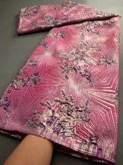 African Brocade Lace Fabrics High Quality 2025 Nigerian Jacquard Lace Fabric Sewing For Evening Prom Women Dresses 3466 - Image 6