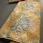 Hot Sale African Brocade Lace Fabrics High Quality 2025 Nigerian Jacquard Lace Fabric Sewing For Evening Prom Women Dresses 3466