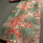 Hot Sale African Brocade Lace Fabrics High Quality 2025 Nigerian Jacquard Lace Fabric Sewing For Evening Prom Women Dresses 3466